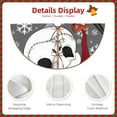 thumbnail image 3 of Goofa The Nightmare Before Christmas Pattern Christmas Tree Skirt with Ties, Christmas Tree Decorations, Farmhouse Christmas Decor Xmas Holiday Decorations-30", 3 of 6