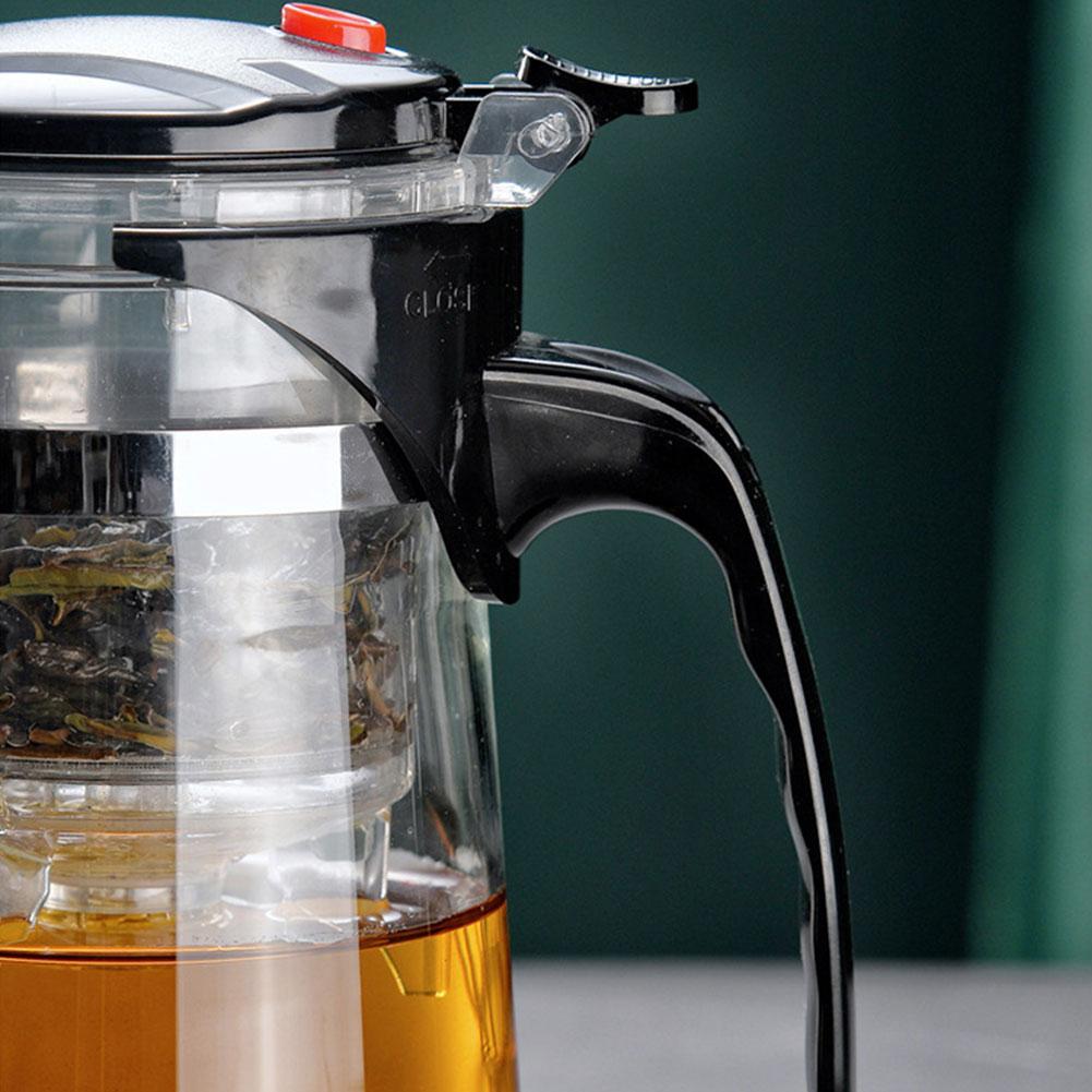 SHAPERME Tea Pots Heat Resistant Glass Tea Pot Tea Infuser Chinese Tea Kung Kettl∞