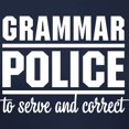 thumbnail image 3 of CafePress - Grammar Police T Shirt - Women's Traditional Fit Dark T-Shirt, 3 of 4