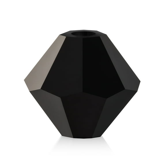 40 Pieces (4mm) Jet | Preciosa Crystal Glass Rondelle Bicone Beads