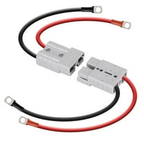 50A 8Awg Battery Quick Connect Electric Forklift Cable Kit with O Ring Terminal,40cm/1ft with Quick Connector