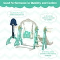 thumbnail image 3 of TOBBI 6 in 1 Toddler Slide Climber and Swing Playset with Basketball Hoop,Freestanding Indoor Outdoor Backyard Slide for Kids age 1-8, 3 of 11