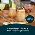 thumbnail image 5 of Libbey Tiki Statue Rocks Glasses Set, Iconic Mid Century Short Drinking Glasses Set of 4, Modern Cocktail Drinking Glasses for Backyard Parties, 5 of 6