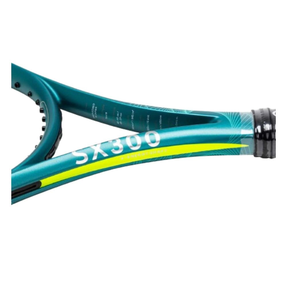 Dunlop SX 300 Tennis Racquet, Yellow and Teal/Black 4 3/8