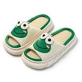 thumbnail image 1 of Zapatillas de verano de algodón y lino con puntera abierta y gruesas para las cuatro estaciones, de PVC, para mujer, bonitas, para interiores y exteriores, 1 of 5