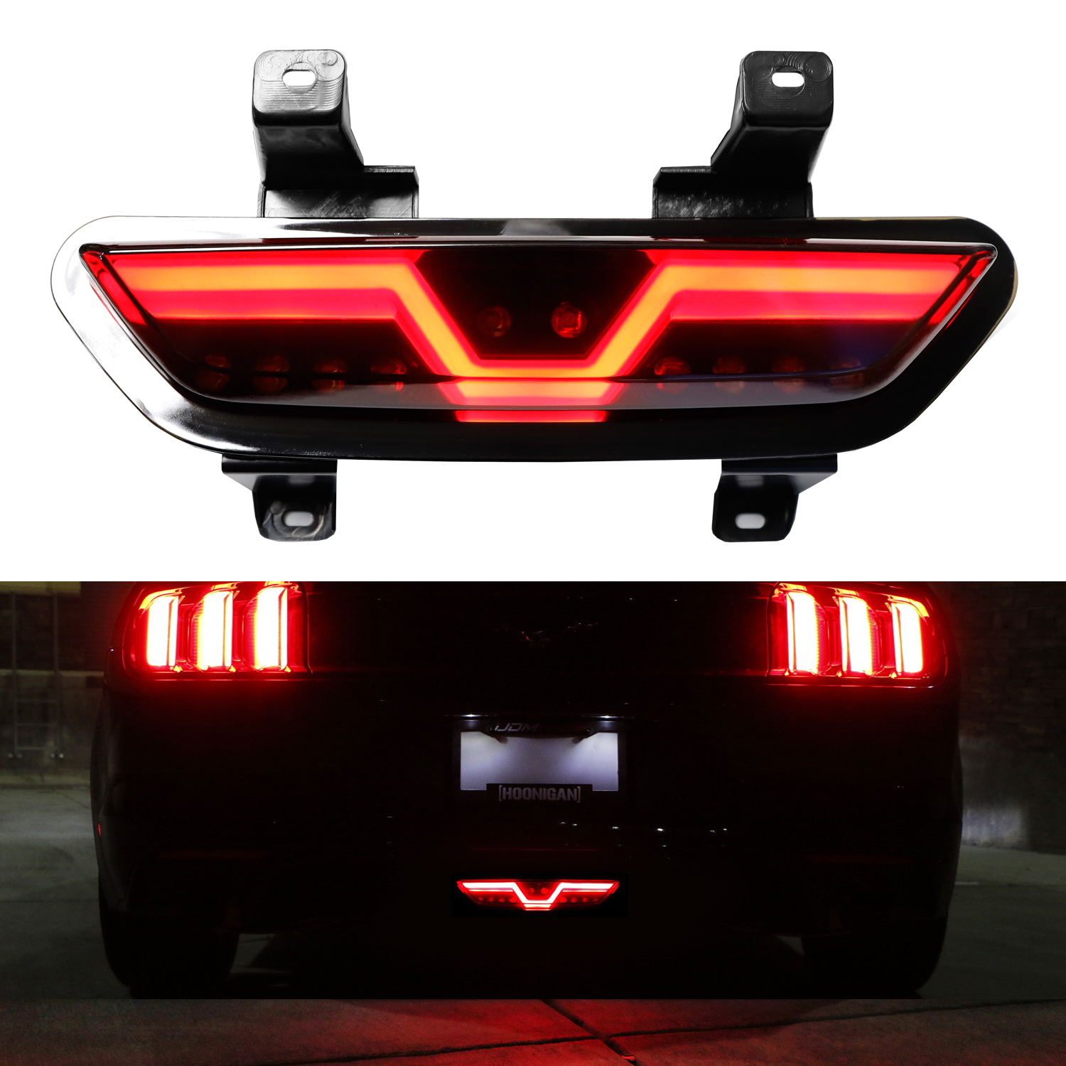 iJDMTOY Smoked Lens Full LED Reverse Light/Rear Fog Lamp For 2015up