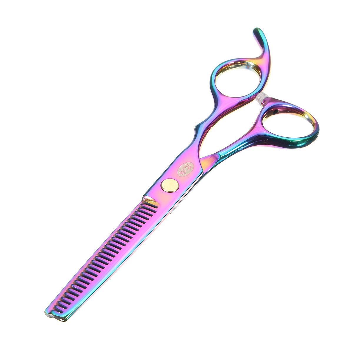 7'' Pet Dog Cat Grooming Scissors Hair Cut Cutting Curved Thinning