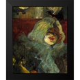thumbnail image 2 of Toulouse-Lautrec, Henri 12x14 Black Modern Framed Museum Art Print Titled - At The Rat Mort Detail, 2 of 5