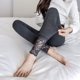 thumbnail image 4 of Calcetines de moda para mujer, de color liso, con encaje, elásticos, con parte inferior alta, leggings de dacrón para mujer, 4 of 6