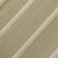 thumbnail image 3 of Archaeo Slub Textured Linen Blend Black Grommet Top Curtain, 52"x63", Sand, 3 of 7