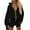 Black, variant on Krdevn Women's Travel Zip Hoodie - Long Sleeve -Lined Sweatshirt with Hidden Pockets, Loose Fit Outdoor Essential,Womens Hoodies Pullover, for Size S