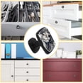 thumbnail image 5 of 4 Pcs Cabinet Handle Drawer Pulls Flower Knobs with Screws Square Furniture Office Cabinet Knob Decoration, 5 of 7
