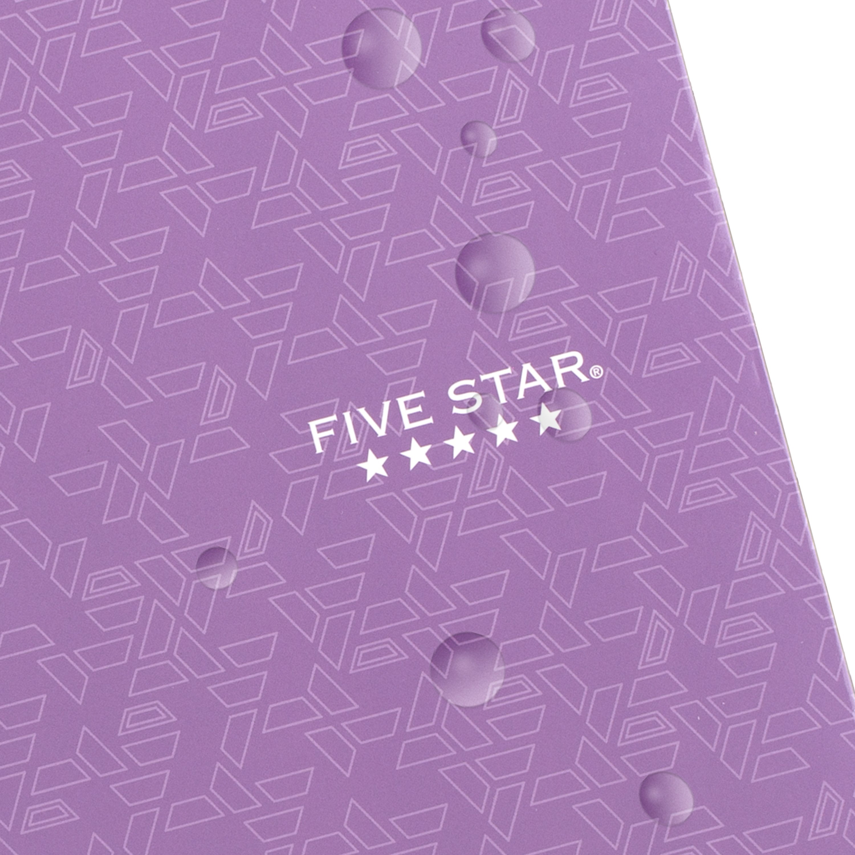 (2 pack) Five Star 4-Pocket Paper Folder, Amethyst Purple