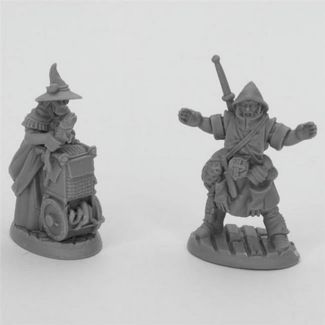 Reaper Miniatures REM44035 Os Dreadmere Poissonniers Miniatures, Noir - Lot de 2