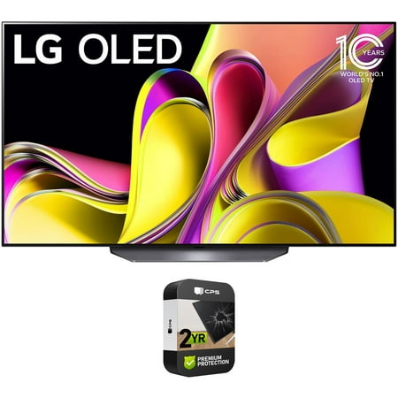 LG OLED77B3PUA 77 Inch Class B3 series OLED 4K UHD Smart webOS w/ ThinQ AI TV Bundle with 2 YR CPS Enhanced Protection Pack