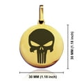 thumbnail image 2 of Stainless Steel Punisher Round Medallion Pendant Necklace, 2 of 3