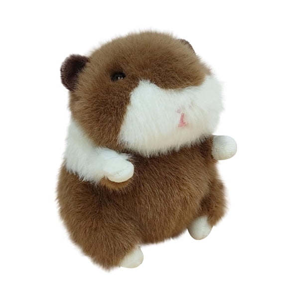 Guinea Pig Plush Toy, Dark Brown Ultra Soft Stuffed Animal, 1 Pack 7.9 inch Fluffy Cuddly Figure, Suitable for Kids Toddlers Bedroom Decor Birthday Gift Playtime Companion