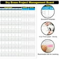 thumbnail image 3 of Large Project Management Vision Board, 36"x45" Office Whiteboard for Scheduling & Tracking Progress, Laminated Wall Planner for Managers & Entrepreneurs, 3 of 7