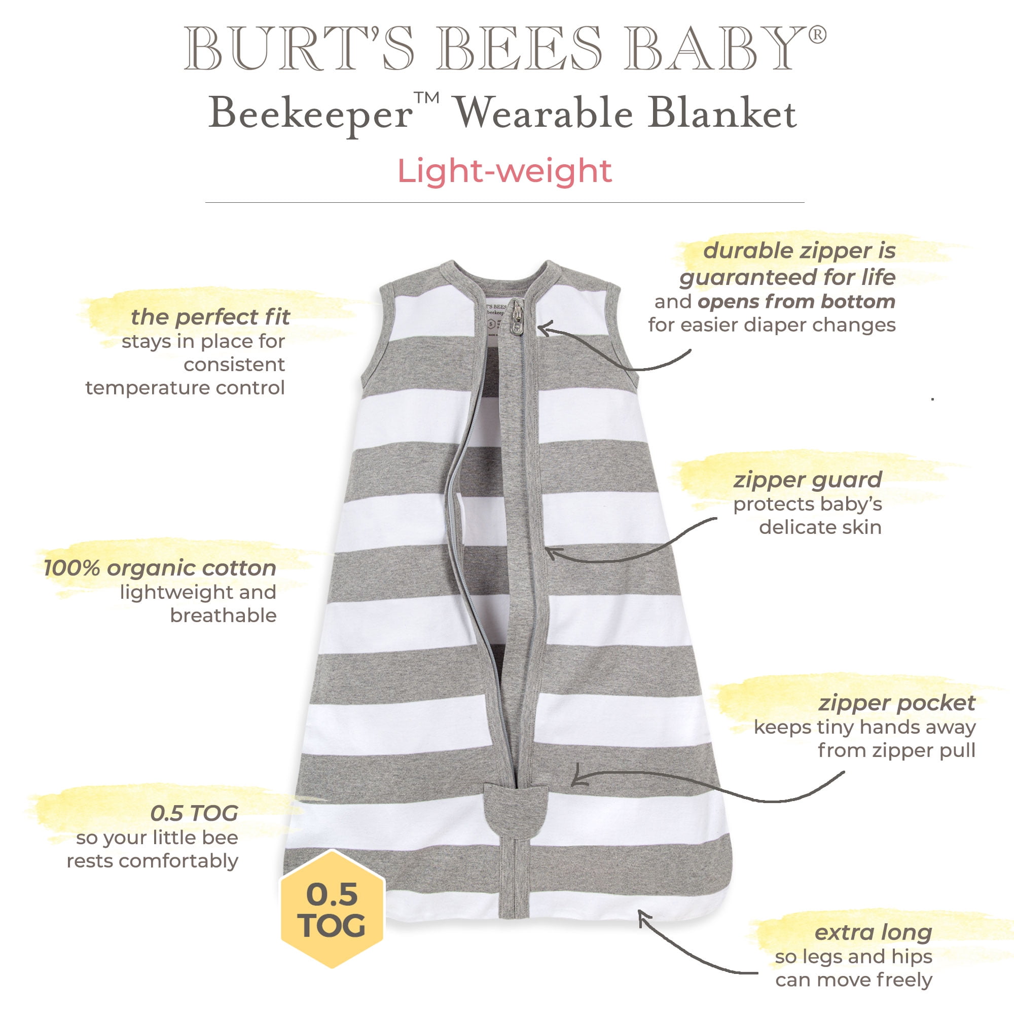 Burt's bees sleep sack sizes hotsell