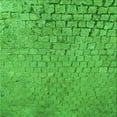 thumbnail image 1 of Ahgly Company Machine Washable Indoor Square Transitional Neon Green Area Rugs, 8' Square, 1 of 7