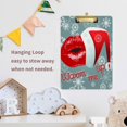 thumbnail image 5 of FMSHPON Christmas Xmas Kiss Warm Clipboard Hardboard Wood Nursing Clip Board and Pull for Standard A4 Letter 13x9 inches, 5 of 5