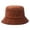 Brown, variant on Ribbed Corduroy Velvet Bucket Hat Outdoor Sunscreen Winter Solid Fisherman Cap