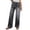 Gray, variant on Vivianyo HD Women's Elastic Waist Straight Leg Jeans, High Waist Pull-On Denim Pants with Pockets, Women's Black, Sizes S-2XL