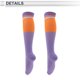 thumbnail image 5 of Calcetines de ciclismo únicos de Bargains, antifricción, calcetines de bicicleta al aire libre, naranja púrpura, tamaño L-XL, unisex, 1 par, rayas, 5 of 7