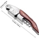 thumbnail image 2 of Bottle Opener Wine Opener with Foil Cutter, Stainless Steel Wood Handle Classic All in one, 2 of 5