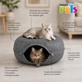 thumbnail image 5 of Fancy Pets Cama Cueva Dona para Gato Chico Gris Oxford 50 cm x 20 cm Fieltro Resistente y Multifuncional, 5 of 5