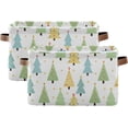 thumbnail image 2 of 1PCS Cartoon Christmas Tree Large Collapsible Storage Bins,Canvas Fabric Foldable Storage Bins with Handles Open Home Storage Bins Boxes Toy Storage Basket Home Decor, 2 of 7