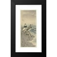 thumbnail image 2 of Ohara Koson 13x24 Black Modern Framed Museum Art Print Titled - Sandpipers at Sickle Moon (1910 - 1930), 2 of 5