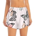 thumbnail image 2 of Salouo Beautiful Butterfly Print Women's 2 in 1 Running Shorts Double-Layer Shorts Athletic Workout Gym Yoga Shorts Running Shorts for Women-Medium, 2 of 7