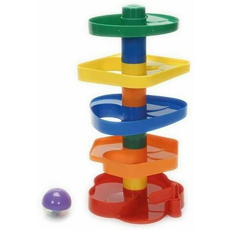 UPC: 0894583002670 | Children s Ball Chute Educational Toy Five Colorful Ramps for Color & Shape Sorting Age 1 Year & Up