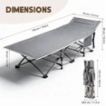 thumbnail image 2 of Camping Cot For Adults, Heavy-Duty Portable Cot Bed With Mattress, Foldable Padded Sleeping Cots For Camping Travel Tent Day Bed Outdoor & Home Guest, Max Load 300 LBS, 75x28x14", 2 of 7