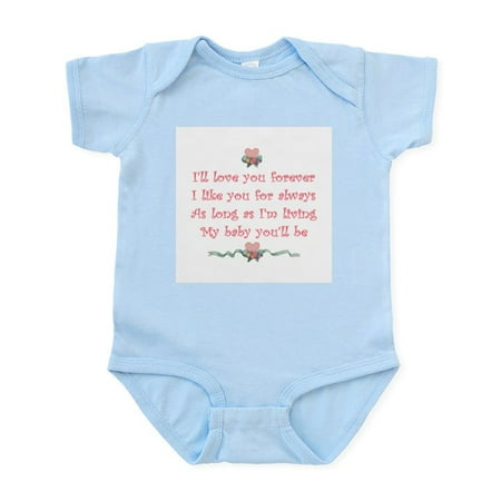 

CafePress - I ll Love You Forever Infant Bodysuit - Baby Light Bodysuit Size Newborn - 24 Months