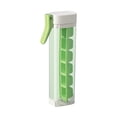 thumbnail image 2 of No Touch Easy Demould Ice Tray, 1 Pack Ice Cube Trays for Freezer, One Press Ice Tray with Lid for Home Kitchen, BPA-Free Plastic Ice Cube Mold with Outlet for Drinks, Cocktails, Juice, Beer, Green, 2 of 9