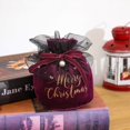 thumbnail image 2 of Coofit Christmas Drawstring Gift Bag Lint Fake Pearl Candy Bag Drawstring Treat Bag, 2 of 10