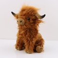 thumbnail image 2 of Highland Cow Realistic Soft Cuddly Farm Toy, Eco-friendly Plush, 25cm, 2 of 5
