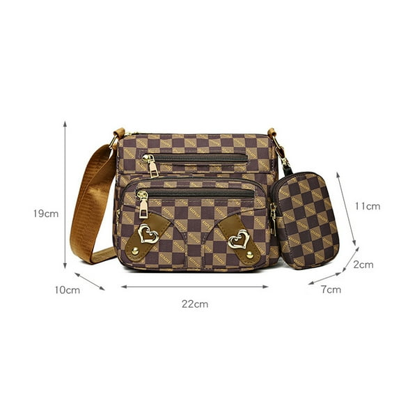 EUDIDV Sling Bag,Multi Layered Bag Women Bag Women's Shoulder Bag Crossbody Bag,Crossbody Bag,Small Backpack