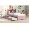 thumbnail image 6 of Newest Twin Bed with Trundle,Bookcase,Pink, 6 of 9