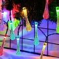 thumbnail image 4 of Deago Solar Powered String Lights 20ft 30 LED Water Drop Solar Waterproof Fairy Lights for Garden, Patio, Home, Parties, Christmas Decoration (Multicolor), 4 of 10