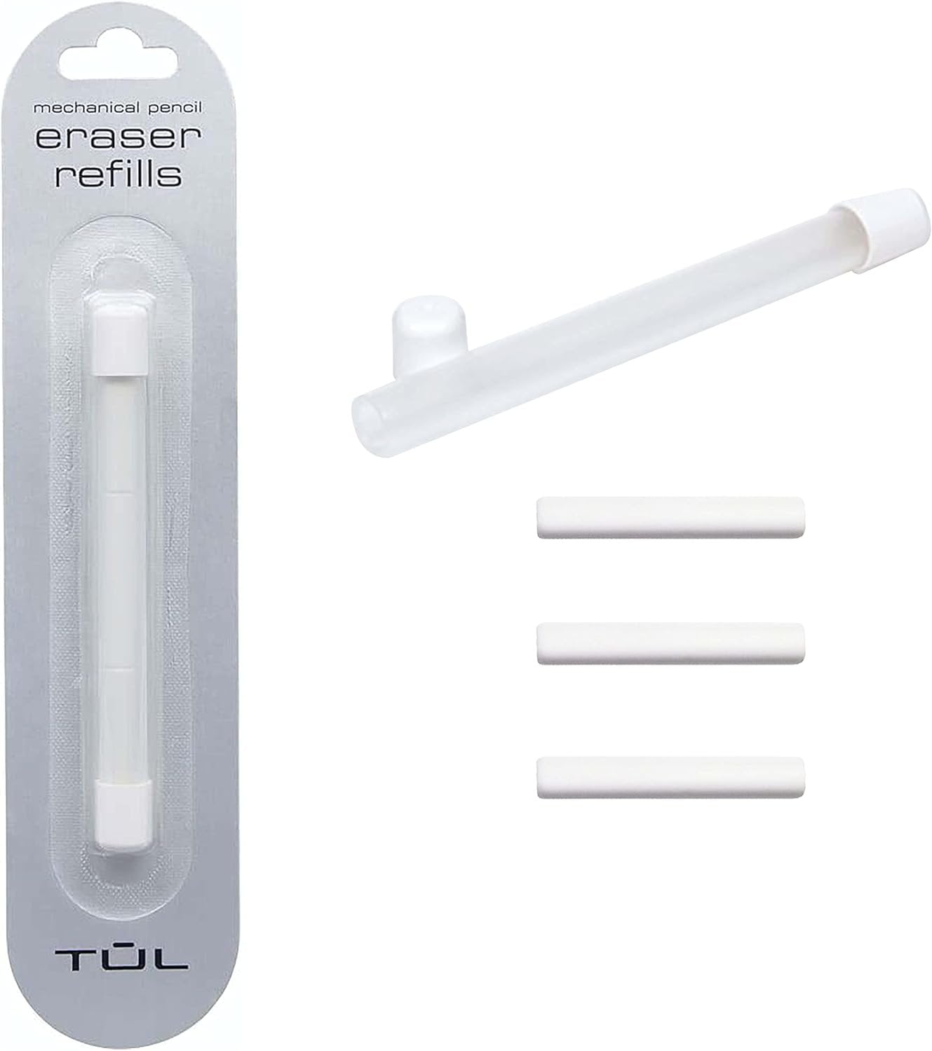 TUL Pencil Value Pack, 0.7mm Tul Mechanical Pencils 6 Pack , TUL Eraser Refill 1 Pack 3 10 Piece Set
