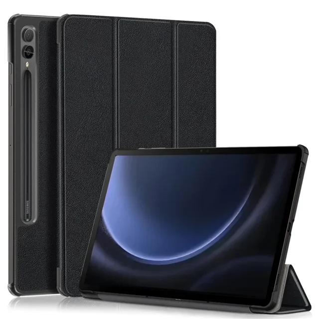 Étui pour Samsung Galaxy Tab S9 FE+ Plus 12 4, Couverture Intelligente pour Samsung Galaxy Tab S9 FE Plus 12,4 Pouces, Étui pour Tablette Funda SM-X610 Noir P9 FE Plus 12,4 Pouces