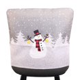 thumbnail image 1 of Funda para silla de Navidad, funda elástica para taburete, decoraciones para comedor, fundas estampadas para hombre viejo, nuevas decoraciones Kits de decoración para fiestas Muñeco de nieve sweethay HA069764-02, 1 of 6