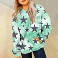 thumbnail image 2 of Gibobby Cute Hoodies for Teen Girls Trendy Preppy Hooded Sweatshirts Oversized Long Sleeve Shirts Gradient Clothes for Girls(Green,11-12 Years), 2 of 8