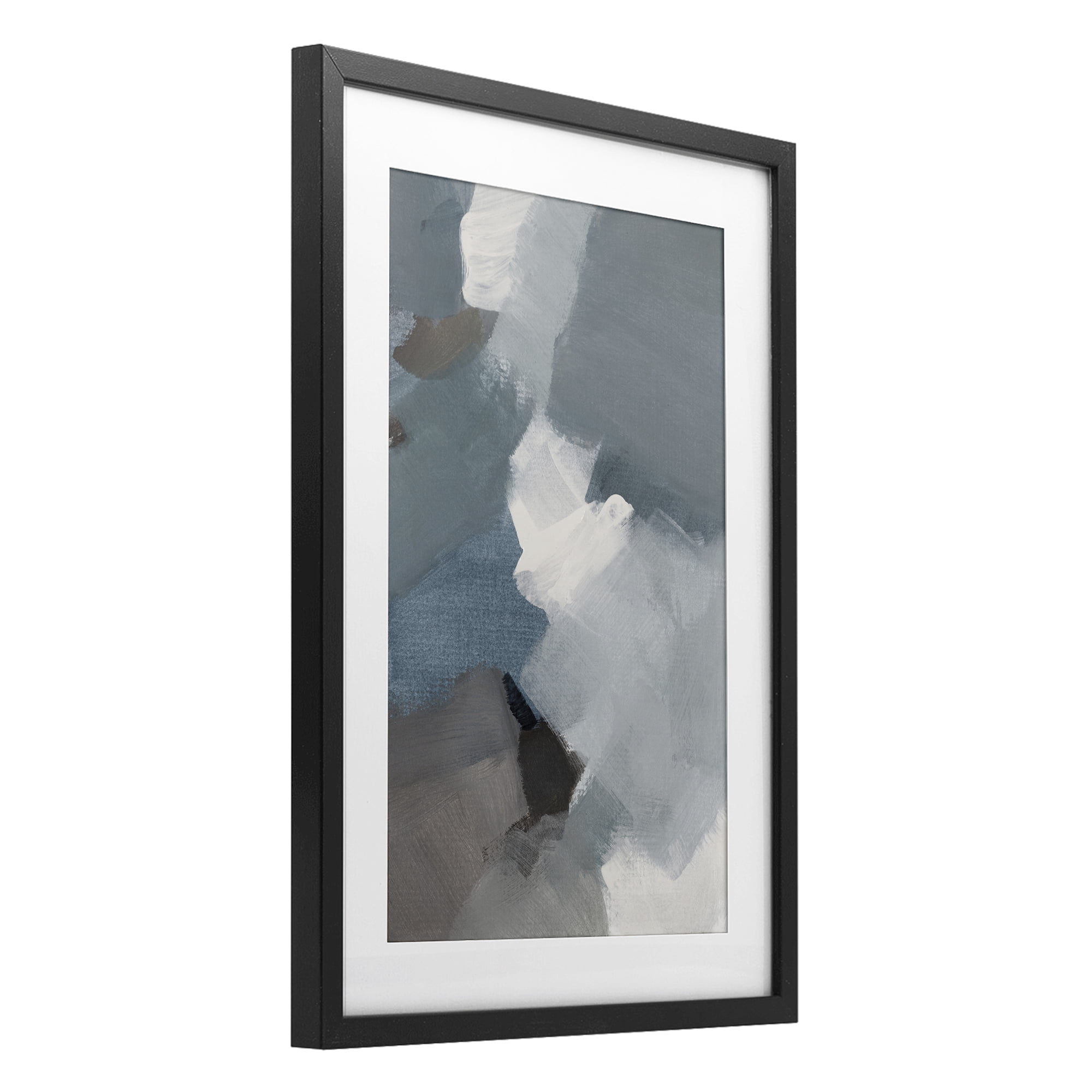 Stupell Industries Stormy Grey Abstract Black Framed Print Under Glass, design by Lanie Loreth