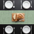 thumbnail image 3 of Sage Green Table Runner 120 Inches Long,Dining Table Runners Dresser Scarves,Farmhouse Vintage Green Solid Color Modern Kitchen Coffee Tablerunner for Tabletop Party Birthday Holiday Wedding 13"x120", 3 of 8