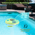 thumbnail image 2 of Solar Salinity Meter Temp Salt Tester Waterproof Floating Pool Salt Water Tester for Aquarium Swimming Pool Spa,1 * Water Salt Tester, 2 of 7