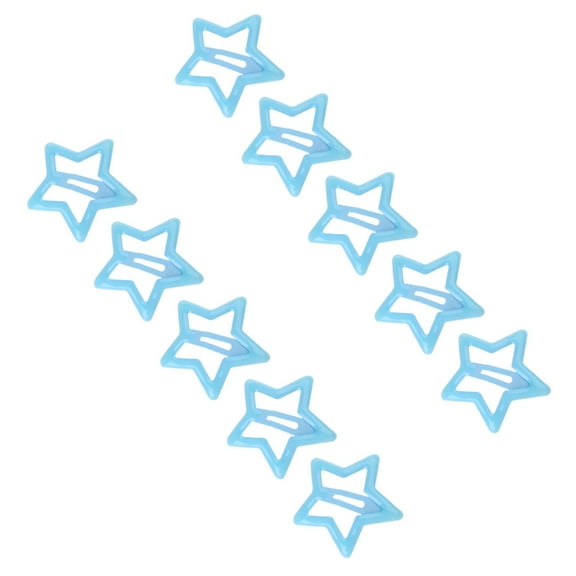 Yokua 10pcs/set Star Shape Hairpin Hair Clip Elegant Hairpin for Kids Birthday Gift